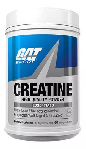 Creatina Gat Sport Monohidratada 300g 60 Porciones Creatina Sin sabor